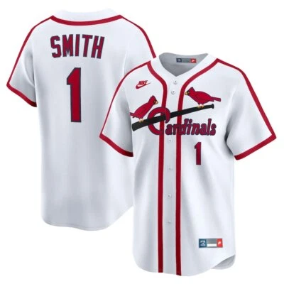Футболка ограниченного выпуска St. Louis Cardinals Ozzie Smith Nike белая коллекция Cooperstown - Изображение 1 из 4