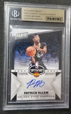 Patrick McCaw 2017 Panini Player of the Day Autograph Card Ltd#50 - Image 1 of 2