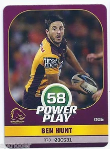 2015 NRL Power Play Base Card (005) Ben HUNT Brisbane Broncos - Picture 1 of 1