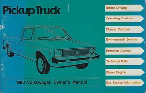 VW PICKUP TRUCK Owner´s Manual  1980 Drivers Handbook Handbuch Volkswagen BA - Picture 1 of 1