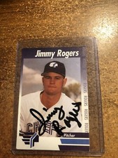 1995 George's Sports Cards Baseball Syracuse Chiefs Jimmy Rogers Signed