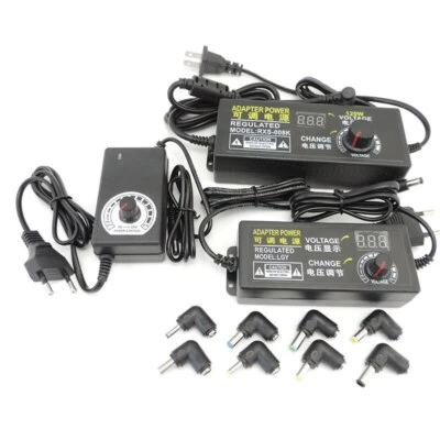 AC To dc Adapter Adjustable Power Supply 3V 5V 6V 9V 12V 15V 18V 24V 5A volt - Image 1 of 4