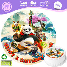 Kung Fu Panda Cake Topper Po Personalised Round Circle Decoration Edible Icing
