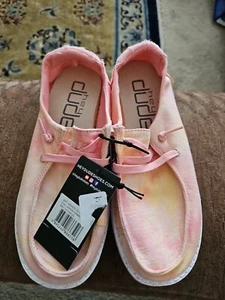 Hey Dude Wendy Lemon Ombre Tie Dye Women's Lightweight Slip On Casual Shoe Size6 - Picture 1 of 4