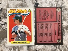Don Mattingly 1989 Topps #397 NRMT To Nrmt/mint