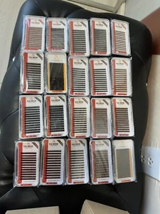 Made In Korea Augenbrauenverlängerungen Menge 20 Tabletts Hochwertige Seide LQQK - Bild 1 von 9