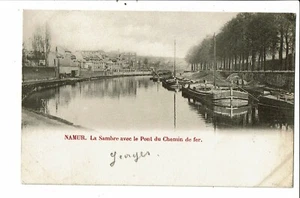CPA Carte Postale Belgique-Namur-La Sambre avec le Pont du Chemin de Fer-Début - Photo 1/2