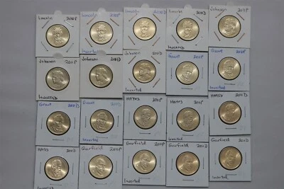 🧭 🇺🇸 USA PRESIDENTIAL DOLLARS 2010-2011 - 20 COINS WITH PROOFS B72 #16 - Image 1 of 2