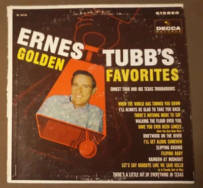 SIGNED Ernest Tubb's Golden Favorites DL 74118 by Decca Records 33rpm VINYL LP - Image 1 of 4