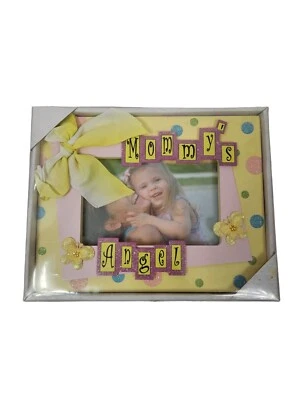 Marco de fotos 3D amarillo y rosa So Seong Mommy's Angel 4x6 F100 nuevo con etiquetas Foto 1 de 4
