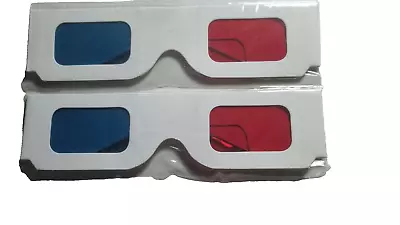 2 pairs red/blue 3d glasses UK seller - Image 1 of 2