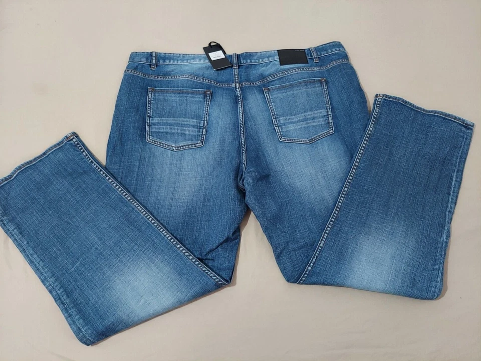 Pantalones de mezclilla rectos relajados elásticos 46x32 Five Four Jeans 44x32 para hombre nuevos Foto 1 de 4