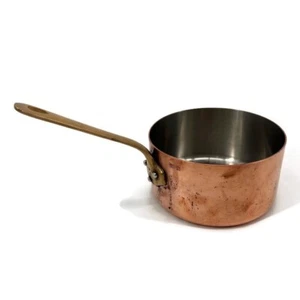 Vintage Rare Queen Anne Thriftway Copper Sauce Pan 1 quart Made in France - Picture 1 of 11