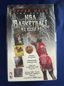 1992-93 Upper Deck Basketball High Series Retail Factory Sealed Box SHAQ RC? MJ? - Bild 1 von 19