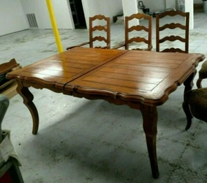 CENTURY FURNITURE COMPANY DINING ROOM SET, TABLE, 6 CHAIRS,CHINA CABINET,SERVER - Picture 1 of 12