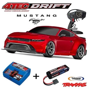 TRAXXAS # 4TEC Ford Mustang rot 1/10 Drift RTR +5000 mAh Lipo Akku + ID-Lader - Bild 1 von 10