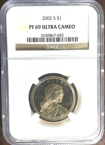2002-S Sacagawea Dollar - Graded NGC PF69 ULTRA CAMEO Cover