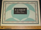 1931 Lasalle Prestige Car Sales Brochure 1St Edition Rare