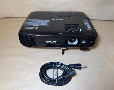 Epson EX5220 Wireless XGA 3LCD Projector Black 3000 Lumens w/ Power Cord - Image 1 of 4