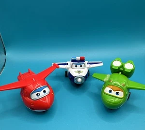 Super Wings 2” Transform-a-Bots Transforming Plane Airplane Lot of 3 - Picture 1 of 10