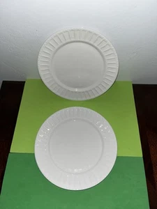 Gibson Designs Regalia White Dinner Plate Set of 2 - Picture 1 of 5