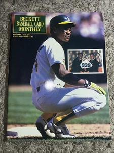Beckett Baseball Card Monthly April 1991 Rickey Henderson Issue 73 Oakland A's - Picture 1 of 6