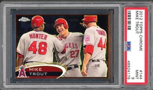 2012 Topps Chrome Mike Trout #144 PSA 9 MINT RC Centered - Bild 1 von 2