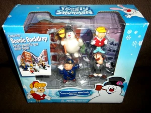 FROSTY der SCHNEEMANN Figur Display Set WINTERPARADE Karen PROF. HINKLE Cop NEU - Bild 1 von 3