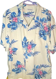 Tommy Bahama Hawaiihemd Herren XL Blumen Kurzarm Knopfleiste - Bild 1 von 3