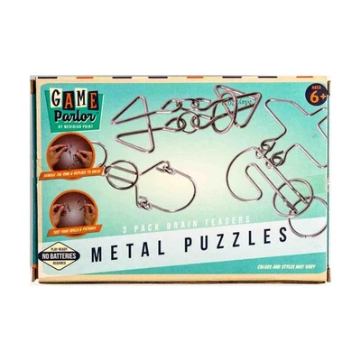 Game Parlor Metal Puzzles - 3 Pack Brain Teasers EX/NM - Image 1 of 2