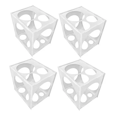  4 pezzi Scatola di misurazione per palloncini Trasparente pieghevole Cubo di - Immagine 1 di 4