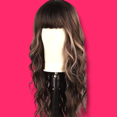 Cabello Ombré Onda Rizada 26 pulgadas Largo Hecho a Máquina Diaria Usado Alta Calidad Foto 1 de 3