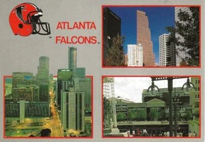 Postal Georgia ""Atlanta - Hogar de los Atlanta Falcons"" City Vistas sin usar COMO NUEVA - Imagen 1 de 1