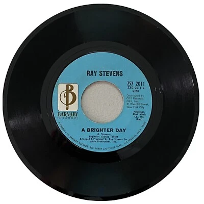 Ray Stevens Everything Is Beautiful 45 RPM Vinyl Record Barnaby Records VG - Image 1 of 3