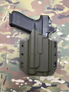 OD Green Kydex Light Bearing Holster for Glock 17 22 31 Streamlight TLR-1 - Picture 1 of 5