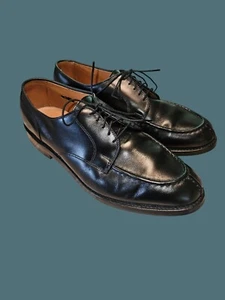 Allen Edmonds Black Bradley Split Toe Laced Up Oxford Shoes Men Size 11EEE - Picture 1 of 12