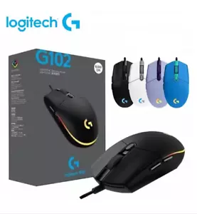 Logitech G102 G203 GEN2 Prodigy Gaming Mouse Wired 6 Programmable 8000 DPI± - Picture 1 of 7