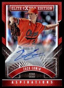 2015 Panini Elite Extra Edition Autographed Prospects Zack Erwin Auto /100
