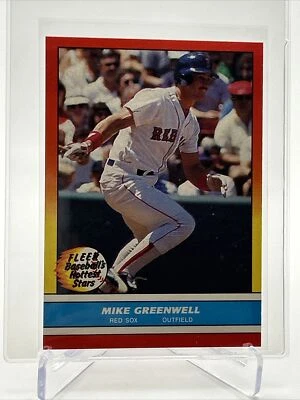 Tarjeta de novato Fleer Hottest Stars Mike Greenwell 1988 #14 casi nueva-como nueva envío gratuito Foto 1 de 3