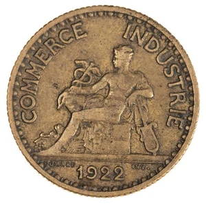 1922 France 1 franc coin good circulated condition - Picture 1 of 2