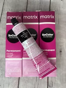 MATRIX SOCOLOR PERMANENT CREAM HAIR COLOR 3 OZ LOT of 3 8AV - Picture 1 of 4