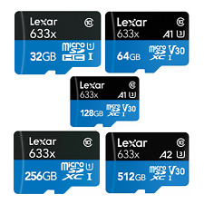 Lexar Micro SD Speicherkarte 32GB 64GB 128GB 256GB 512GB 100MB/s Class10 A1 SDXC
