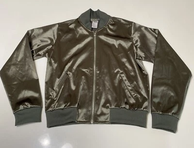 Chaqueta Bomber Balera Satén Niñas Talla Mediana Verde Oliva Foto 1 de 4