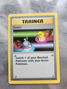 Switch Trainer Base Set 95/102 Shadowless Pokémon Card Vintage 1999 WOTC - Picture 1 of 2