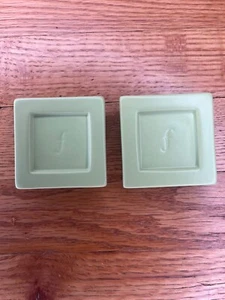 2x Tea Forte Ceramic Tea Trays Green Tea Bag Holder Plate Modern Saucer - Picture 1 of 2