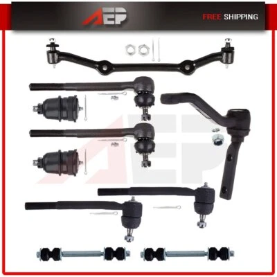 10x For 84-91 GMC S15 Jimmy RWD/2WD Suspension Idler Arm Ball Joint Tie Rod Ends - Image 1 of 4