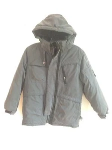 Hawke & Co. Outfitter Hooded Winter Jacket Gray Boy's Size 10/12 - Picture 1 of 12