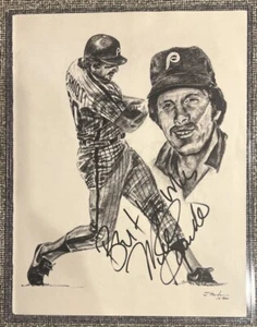 Mike Schmidt Phillies HOF Auto Beckett Magazine Print 8-1/2 X 11 - Picture 1 of 3