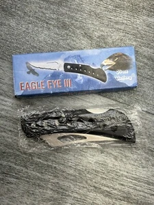 Frost Cutlery Eagle Eye III Vented Thumb Hole Folding Locking Pocket Knife  - Picture 1 of 22