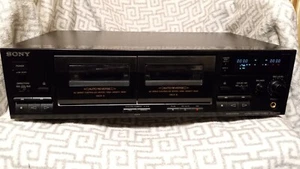 SONY TC-WR465 Dual Cassette Deck Tape Player Recorder - Parts or Repair. - Picture 1 of 5